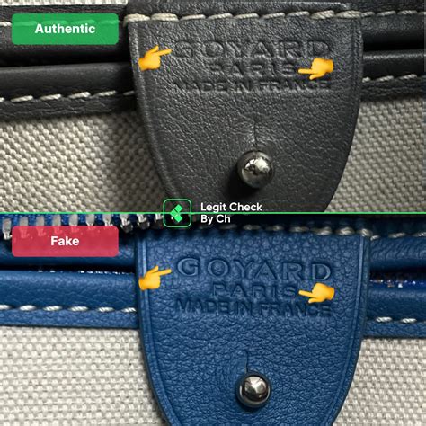 goyard authentic vs fake|legit check goyard tote.